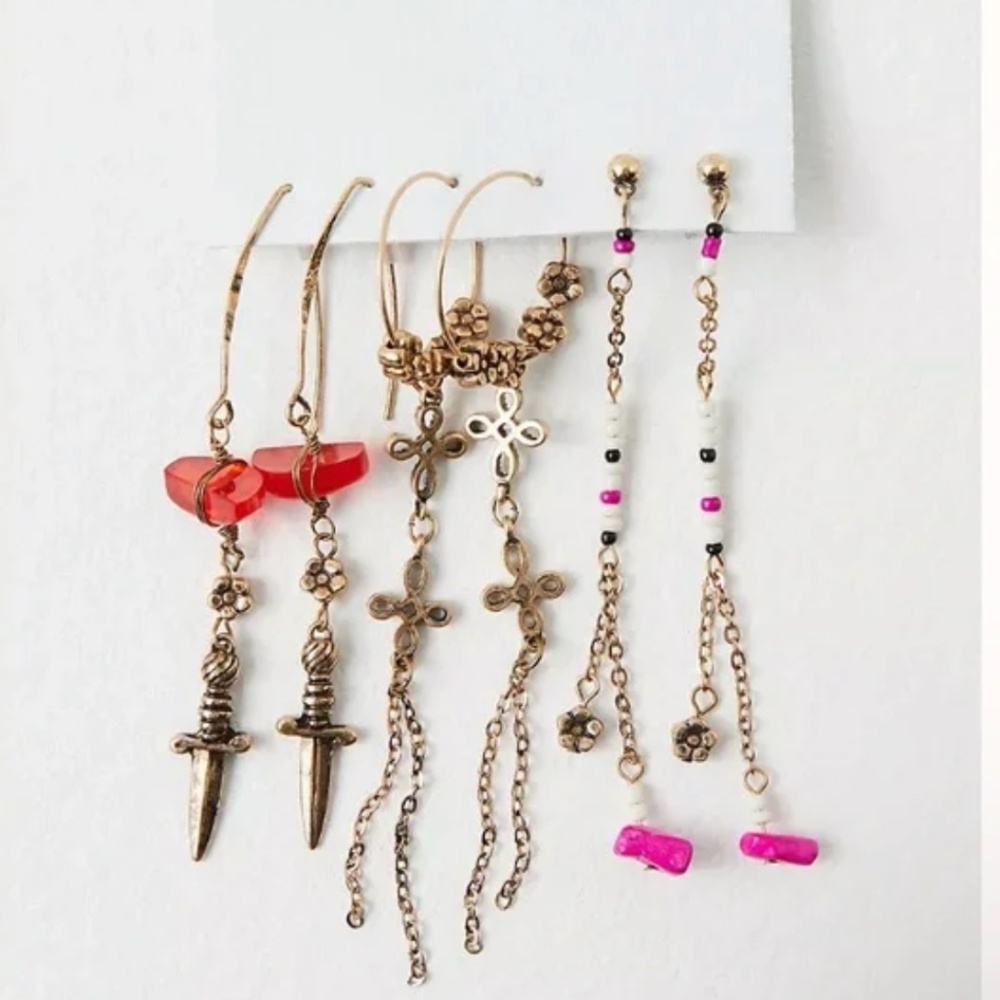 NWT Free People Sirens Hoop Set